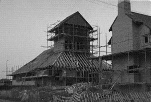 The church under construction